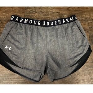 Under‎ Armour Women's Athletic Running Shorts Gray Loose Fit XL